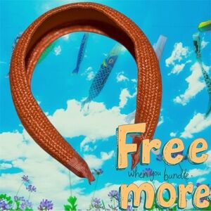 Free 🆕Claire’s Raffia Woven Burnt Orange Headband